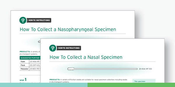 How to Collect a Nasal and Nasopharyngeal Swab Specimen Kit